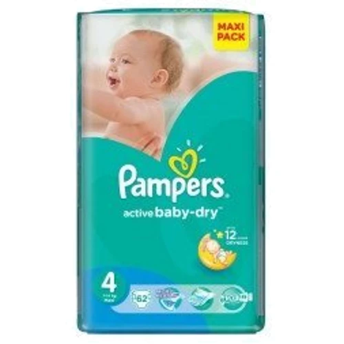 PAMPERS Active Baby Maxi (7-14 кг) 62 шт
