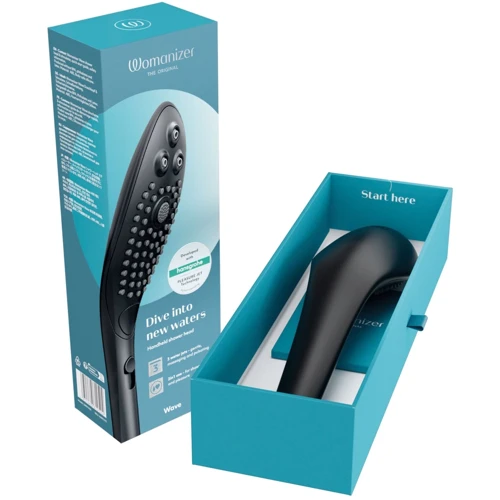 Насадка-стимулятор для душа 2в1 Womanizer Wave Black