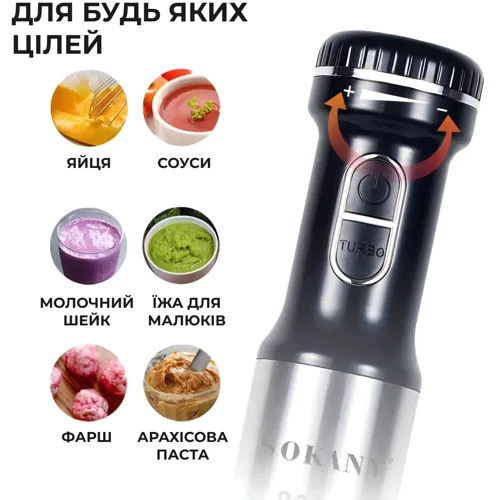 Блендер Sokany SM-768-4: Конструкция ручной