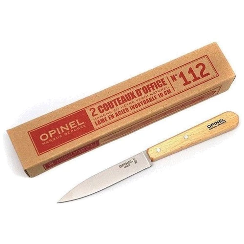 Набір кухонних ножів Opinel Office №102 carbon steel 2 предмети (204.63.53): Матеріал рукояті Дерево