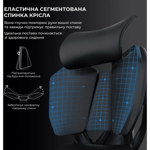 Крісло геймерське Sihoo X5C Mesh Black (X5C-301)