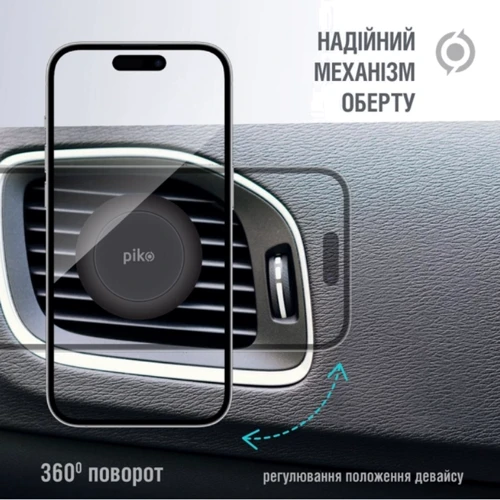 Держатель Piko Car Holder Magnetic Air Vent Black (M06GM): Производитель Global