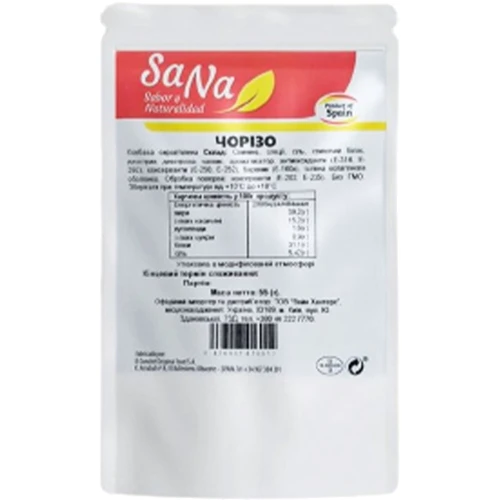 Колбаски сыровяленые Sana Chorizo Mini 55 г (8436007418012)