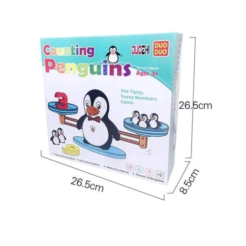 Игра-балансир LE XI TOYS Математические весы: Пингвин (DD1808-8)