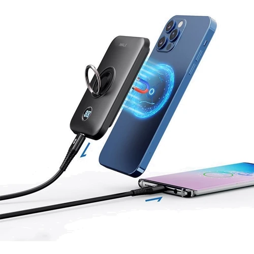 Внешний аккумулятор iWalk Power Bank 6000mAh PowerGrip Mag (DBL6000M): Количество USB 1