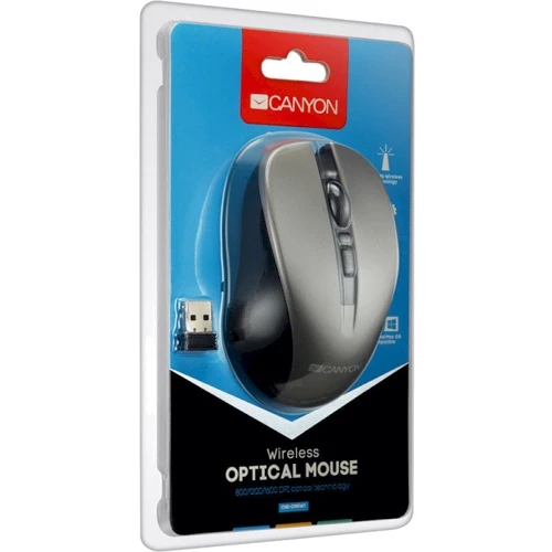 Мышь Canyon CNE-CMSW1G Grey: Тип сенсора оптический