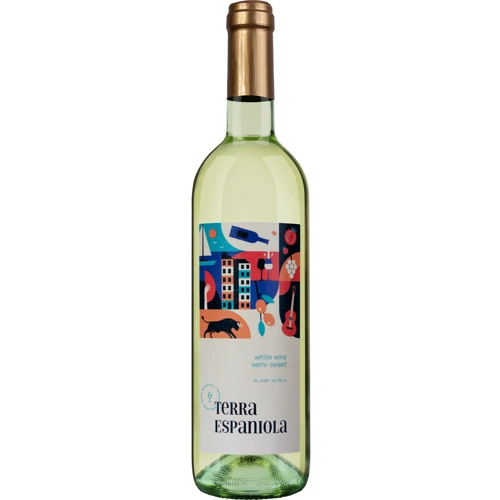 Вино Terra Espaniola, белое полусладкое, 10.5% 0.75л (BDA1VN-VNC075-006)