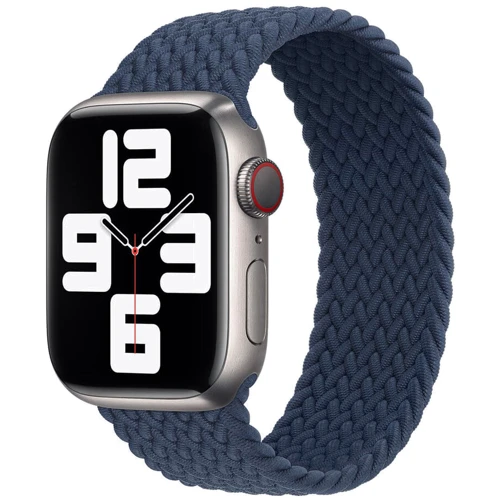 Аксессуар для Watch Apple Solo Loop Braided Abyss Blue Size 4 (ML4X3) for Apple Watch 38/40/41mm