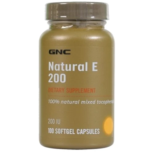 GNC Natural E 200 IU Вітамін Е 100 капсул
