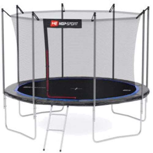 Батут Hop-Sport 10ft black/blue черно-синий с внутренней сеткой 305 см фото 5