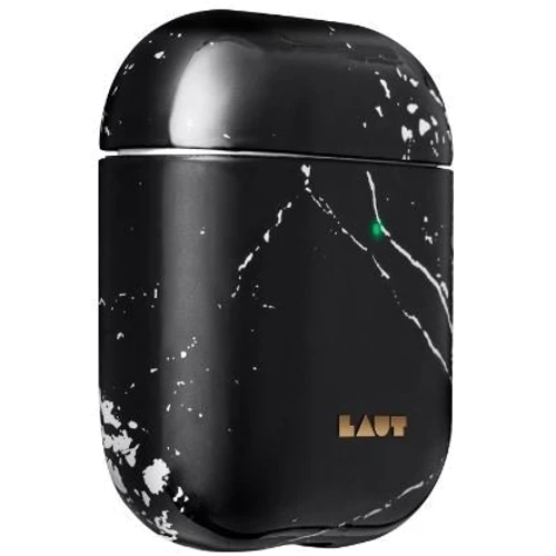 Чехол для наушников LAUT Huex Marble Black (L_AP_HXE_MB) for Apple AirPods 2 2019 фото 1
