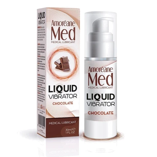 Стимулирующий лубрикант от Amoreane Med: Liquid vibrator - Chocolate (жидкий вибратор), 30 ml