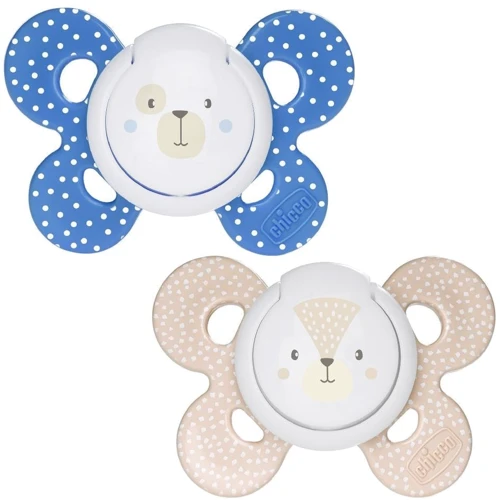 Пустушка Chicco Physio Comfort силікон 6-16 міс. 2 шт (74933.21.00.00): Матеріал силикон
