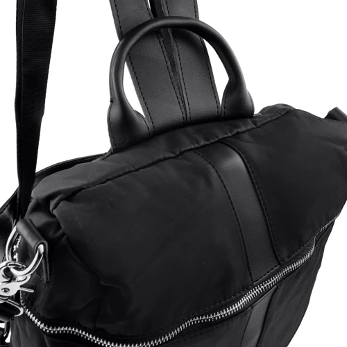 Жіноча сумка рюкзак Valiria Fashion чорна (DETAZ001-2): Матеріал Текстиль