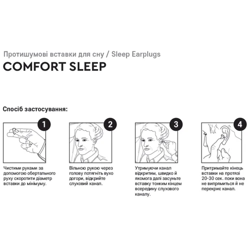 Беруши для сна Sonex Comfort Sleep 3 пари / упак. (SO102428): Производитель Sonex