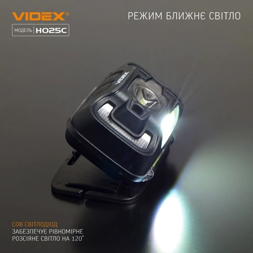 Фонарь туристический Videx 310Lm 5000K (VLF-H025C): Вес, г 96