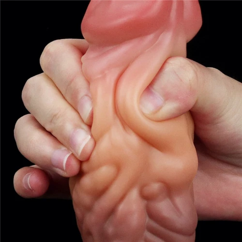 Фаллоимитатор LoveToy Dual-Layered Silicone Nature Cock 7" Brown