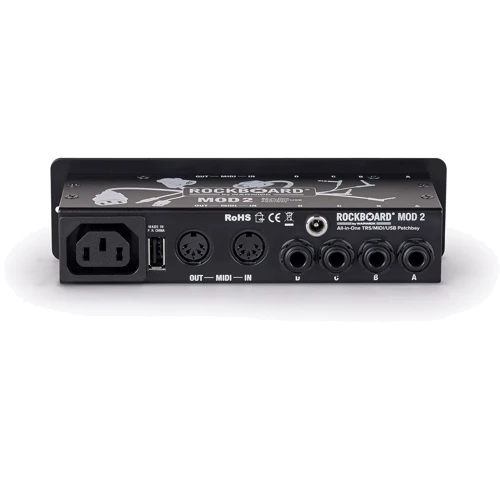 Педалборд ROCKBOARD RBO B MOD 2 V2 - All-in-One TRS, Midi & USB Patchbay