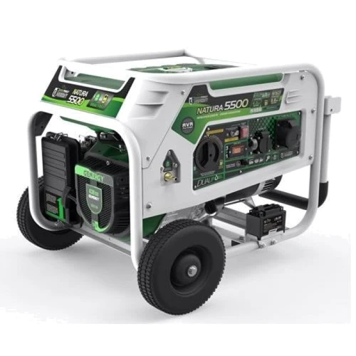 Генератор газ/бензин GENERGY NATURA 5000, 5.0кВТ, 1ф, колеса, электростартер: Максимальная мощность, кВт 5.5