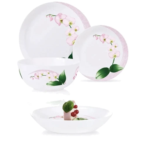 Столовий сервіз Luminarc Diwali Pink Orchid 19 предметів (Q0055)