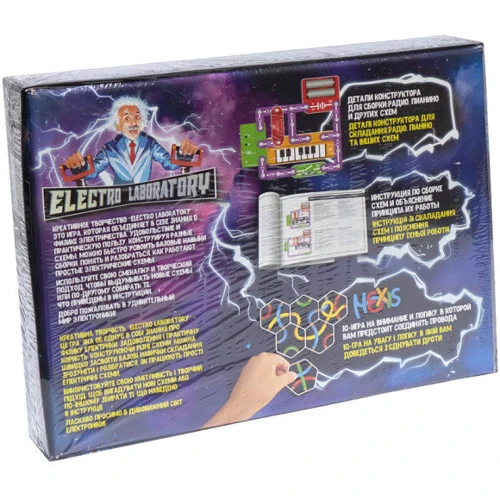 Детский конструктор Danko Toys Electro Laboratory Radio+Piano электронный (ELab-01-02): Рекомендуемый возраст от 6 лет