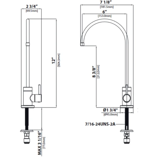 Фільтровий кран Kraus PURITA FF-100BB