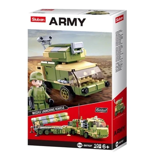 Конструктор SLUBAN M38-B0782F військова техніка, фігурка, 108дет, 14-24-4,5см