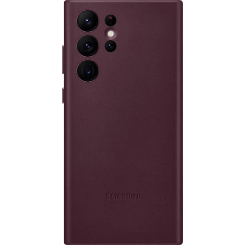 Чохол для телефона Samsung Leather Cover Burgundy (EF-VS908LEEGRU) для Samsung S908 Galaxy S22 Ultra