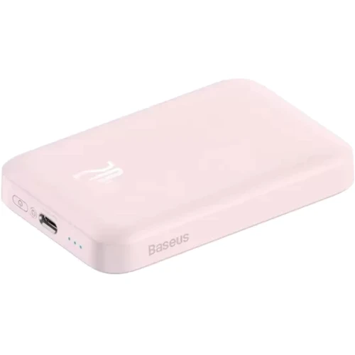 Внешний аккумулятор Baseus Power Bank 6000mAh Magnetic Wireless 20W Pink (PPCX020004): Емкость батареи, мАч 6000
