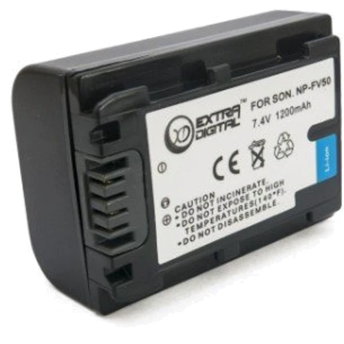 Extradigital для Sony NP - FV50, Li - ion, 1200 mAh (BDS2676)