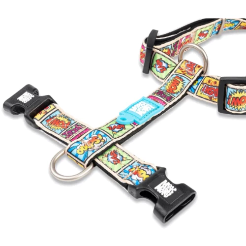Шлейка для собак Max & Molly Urban Pets H-Harness - Comic/М 2 см 53-69 см (4894512013698) фото 3