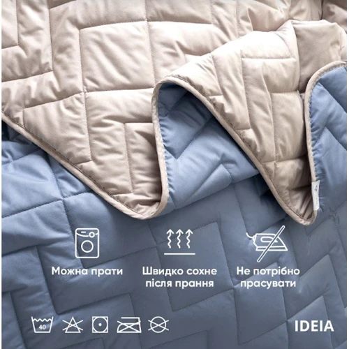 Покрывало IDEIA IZZI 240х260 джинс/светло-серый (8-34587) фото 8