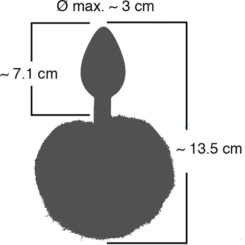 Анальна пробка Orion - Colorful Joy Bunny Tail Plug