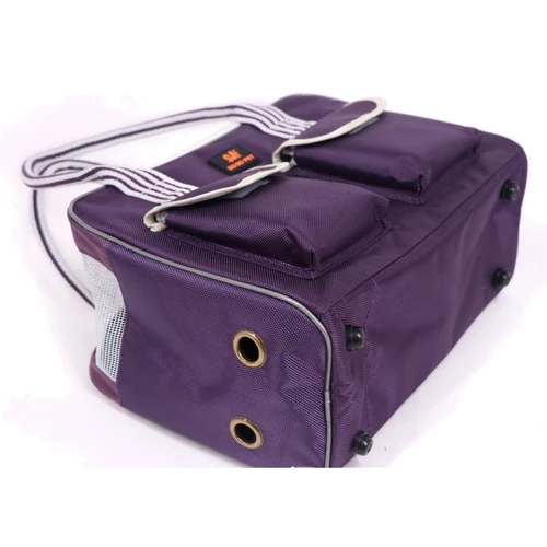 Сумка-переноска Do Do Pet Mira Violet L 45х18х30 см сиреневая (6931233200013) фото 3