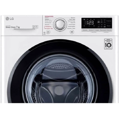 Стиральная машина LG F2V3HS6WW: Загрузка белья (стирка), кг 7