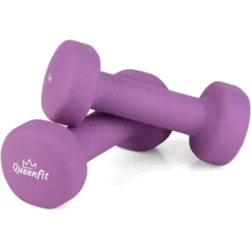 Гантель Hop-Sport Queenfit 2х1 кг фіолетовий