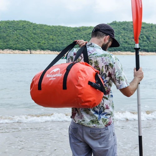 Сумка-баул водонепроникна Naturehike NH20FSB03, 120 л, червона (6927595744345): Матеріал ПВХ 500D