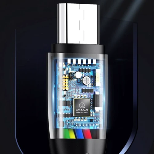 Кабель Usams USB Cable to microUSB 1m Black (US-SJ365): Тип USB-C - microUSB