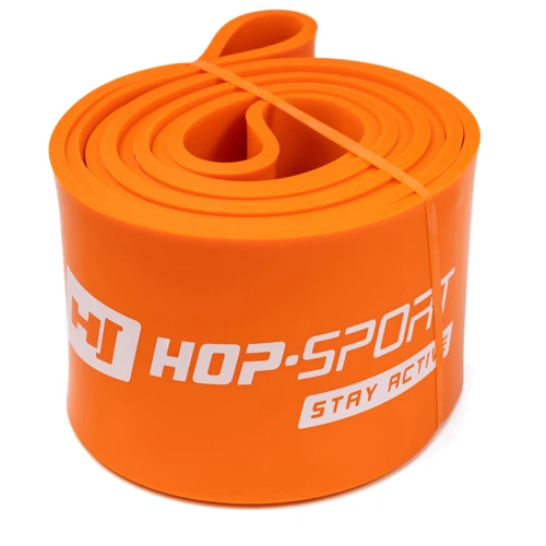 Эспандер Hop-Sport Резинка для фитнеса 37-105 кг оранжевая (HS-L083RR) фото 7