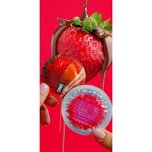 Презерватив ONE FlavorWaves Chocolate Strawberry, 1 шт