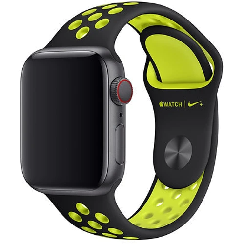 Аксесуар для Watch Apple Sport Band Nike Black/Volt (MTMN2) for Apple Watch 38/40mm: Сумісність Apple Watch 38mm, Apple Watch 40mm