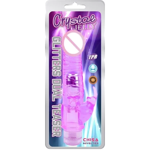 Вибратор CHISA Glitters Dual Teaser - Purple, 291687