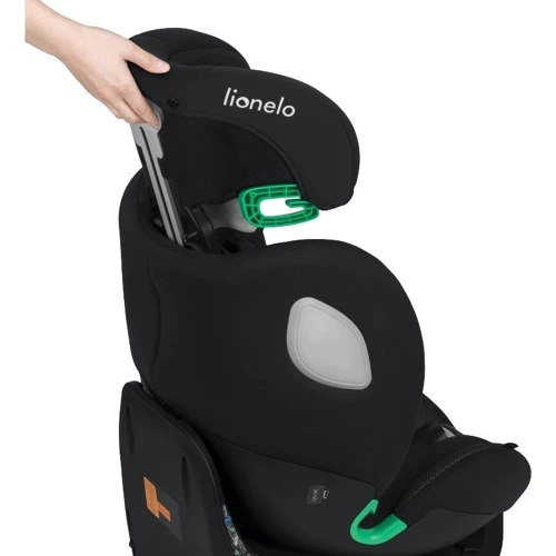 Детское автокресло Lionelo Braam Air I-size Black Carbon (LO-BRAAM AIR I-SIZE BLACK CARBON): Внутренние ремни 5-ти точечные, с мягкими накладками