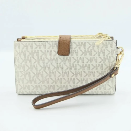 Жіночий клатч Michael Kors бежевий (MK0514W): Фактура Сафьяно, Матовая