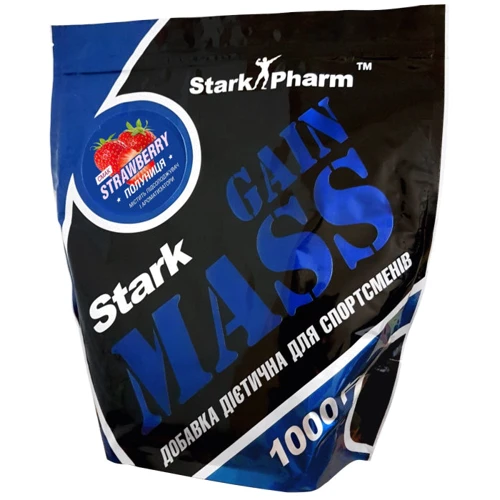 Гейнер Stark Pharm Gain Mass Gainer 1000 g /10 servings/ Strawberry