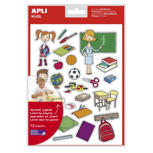 Наклейки Apli Kids Школа тематические учебные 12 листов 11448