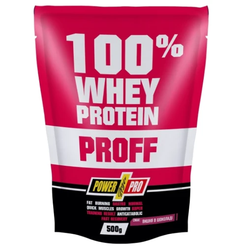 Протеин Power Pro 100% Whey Protein Proff 500 g / 16 servings / cherry - chocolate