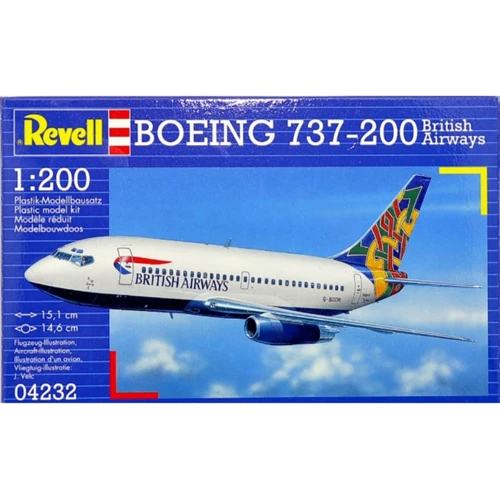 Пассажирский самолёт Revell Боинг 737-200 'British Airways' (RV04232)