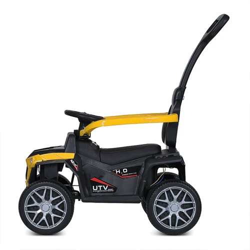 Детский электромобиль-толокар 2в1 Bambi Квадроцикл желтый (M 4803EL-6)