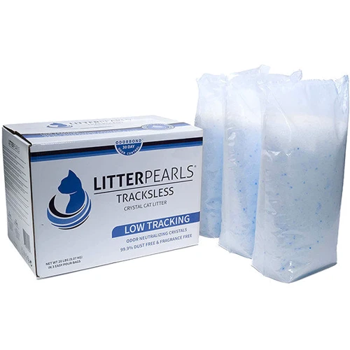 Наповнювач туалетів для кішок Litter Pearls TrackLess кварцовий 9.07 кг (18.9 л) (633843300220)